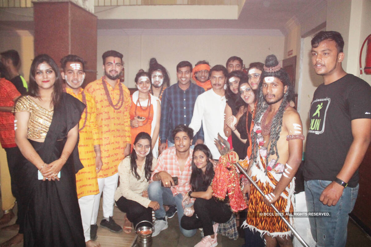 Students perform at Tirpude Premier League 2019