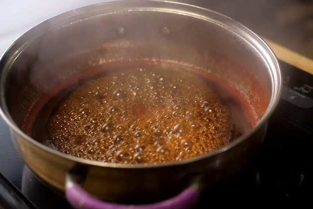 Cook on a low flame
