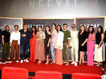 Vidya Balan, Dipannita Sharma, Prajakta Koli, Amrita Puri and the team of Neeyat turn up in style at the film's press conference