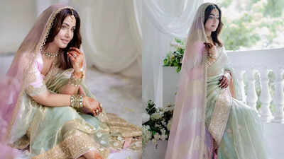 Designer Manish Malhotra calls Hina Khan’s bridal look ‘Classic, beautiful and regal’