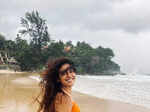 `Wink girl` Priya Prakash Varrier turns mermaid in a blue bikini, vacays in style in Thailand